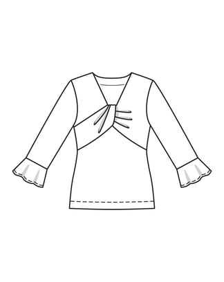 Jersey Camiseta 108 | Burda Style 08/22 | Patrón de costura PDF