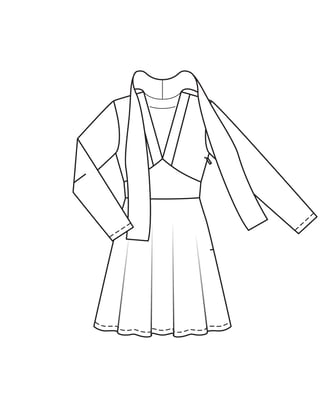 Robe n°5885 B Automne/Hiver 2023 | Patron de couture PDF