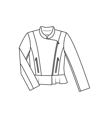 Veste en Cuir n°121 | Burda Style 08/22 | Patron de couture PDF