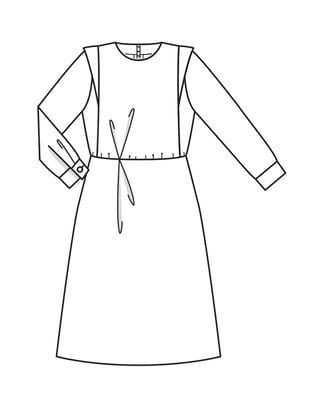 Viscose Dress 110  A| Burda Style 09/22 | PDF Sewing Pattern