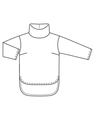Silkebluse med dekorativ krave 10/2022 #106C