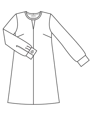 Satin Dress 121  B| Burda Style 10/22 | PDF Sewing Pattern