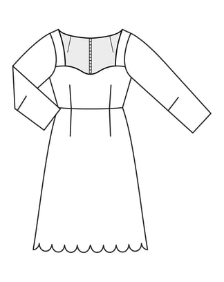 Robe n°5835 B Automne/Hiver 2023 | Patron de couture PDF