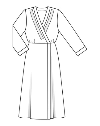 Robe en polyester n°121 B | Burda Style 01/23 | Patron de couture PDF