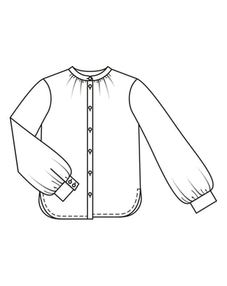 Cotton Blouse 101 | Burda Style 02/23 | PDF Sewing Pattern