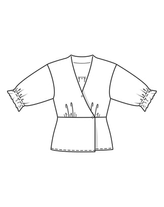 Seersucker Blouse 119 | Burda Style 02/23 | PDF Sewing Pattern