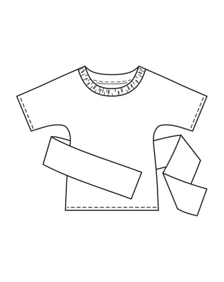 T-Shirt n°5843 A Printemps/Été 2024 | Patron de couture PDF