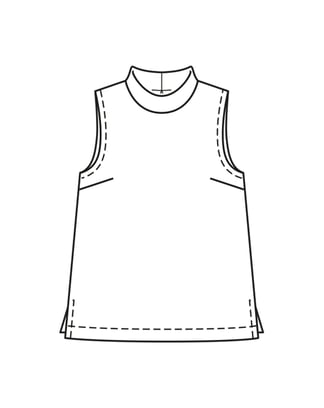 Top de viscosa #109  B | Burda Style 04/23 | Patrón de costura PDF