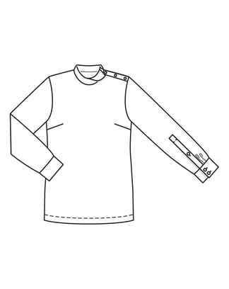 Silk Blouse 118 | Burda Style 04/23 | PDF Sewing Pattern