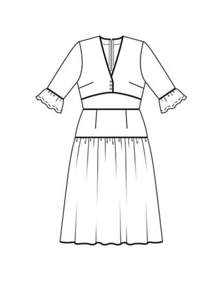 Robe n°5820 A Printemps/Été 2024 | Patron de couture PDF