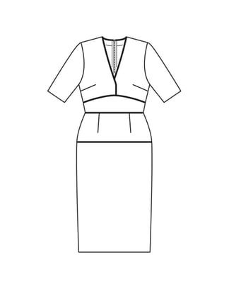 Sukienka nr 107 B | wiskoza | Burda Style 05/23 | Wykrój PDF
