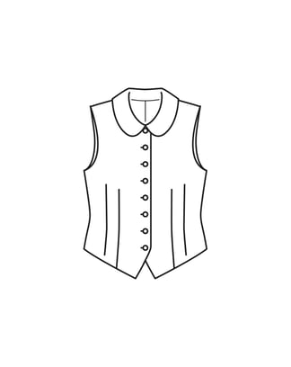 Vest med knapper 05/2023 #108B
