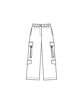 Cotton Trousers 107 | Burda Style 08/23 | PDF Sewing Pattern