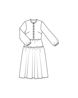 Robe en viscose n°108 | Burda Style 08/23 | Patron de couture PDF
