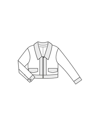 Veste de motard en cuir n°122 | Burda Style 09/23 | Patron de couture PDF