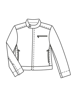 Bomuld Herres Blouson Jakke 126 | Burda Style 09/23