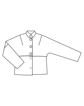 Kurtka nr 111 | żakard | Burda Style 12/23 | Wykrój PDF