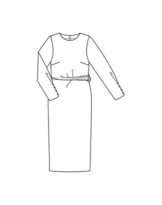 Sukienka nr 114 B | wiskoza | Burda Style 12/23 | Wykrój PDF