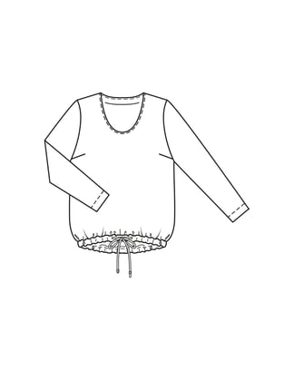 Viscose-rayon Blouse 116 | Burda Style 01/24 | PDF Sewing Pattern