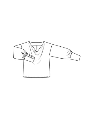 Polyester Blouse 115 | Burda Style 02/24 | PDF Sewing Pattern