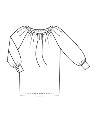 Viscose Blouse 117 | Burda Style 03/24 | PDF Sewing Pattern