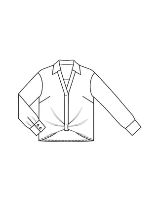 Cotton Blouse 103 | Burda Style 04/24 | PDF Sewing Pattern
