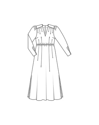 Maxi-jurk #105| Polyester | burda style 04/24 | PDF naaipatronen
