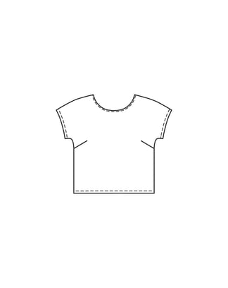 PDF-symønster - Burda 118 - Top - Dame