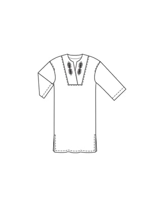 Sukienka nr 122 | len | Burda Style 05/24 | Wykrój PDF