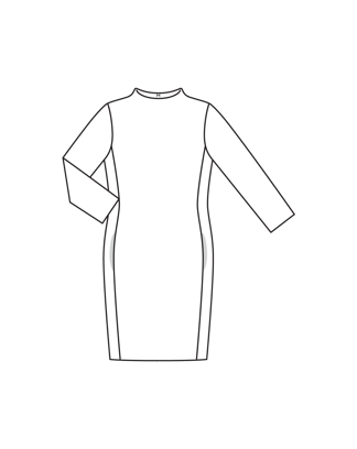 Sukienka nr 125 | dzianina | Burda Style 08/24 | Wykrój PDF