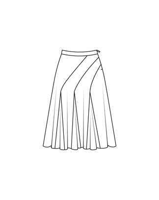 Rok #106| polyester | burda style 10/24 | PDF naaipatronen