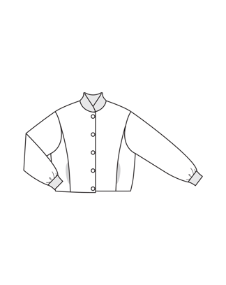 PDF-symønster - Burda 113 - Jakke - Dame