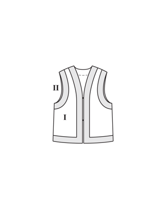 PDF-symønster - Burda 114 - Veste - Dame