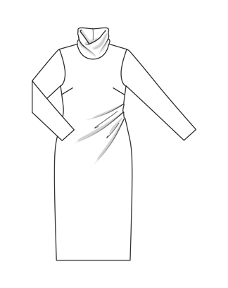 Velvet Dress 108 | Burda Style 12/24 | PDF Sewing Pattern