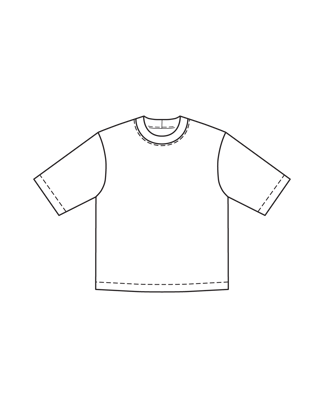 T-shirt #115| tricotstof | burda style 12/24 | PDF naaipatronen
