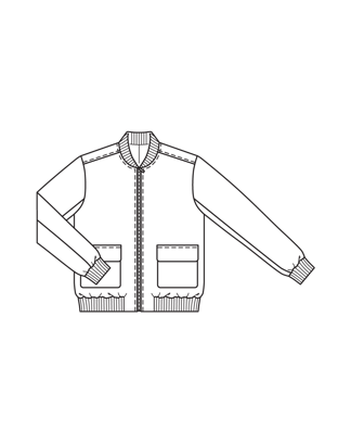 Blouson en polyester n°116 | Burda Style 12/24 | Patron de couture PDF