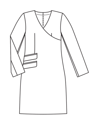 PDF-symønster - Burda BS2502107 - Kjole - Dame