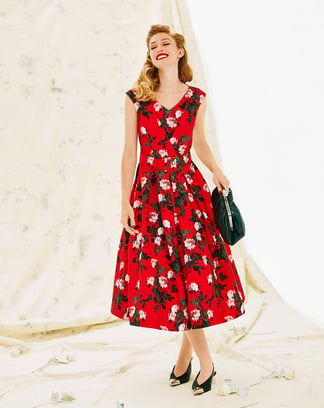 Vintage jurk "Sophia" #133| polyester | burda style 02/25