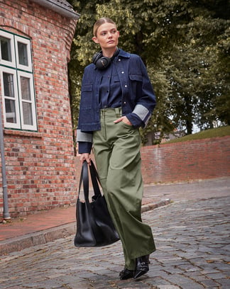 Spodnie nr 113 | aksamit | Burda Style 12/25 | Wykrój PDF