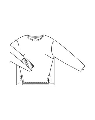 T-shirt en jersey n°124 | Burda Style 02/26 | Patron PDF