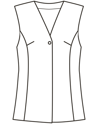 flammé Waistcoat 108 | Burda Style 06/26 | PDF Pattern
