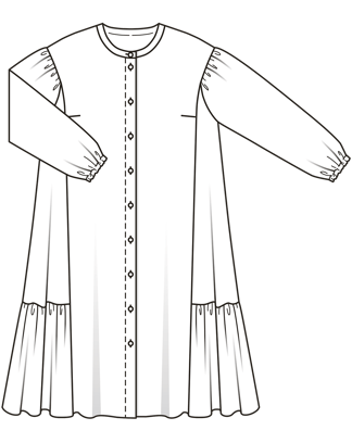 cotton Dress 120 | Burda Style 06/26 | PDF Pattern