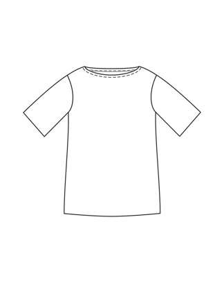 T-shirt en tissu filet n°101 | Burda Style 07/26 | Patron PDF