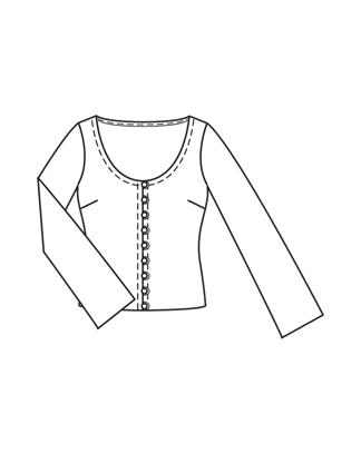 Veste d'été en jersey n°103 | Burda Style 07/26 | Patron PDF