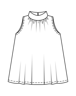 Top en tissu à mini plissé  n°104 | Burda Style 07/26 | Patron PDF