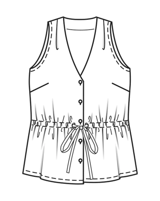 Top en viscose n°110 | Burda Style 07/26 | Patron PDF