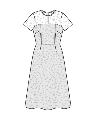 Robe en dentelle n°114 | Burda Style 07/26 | Patron PDF