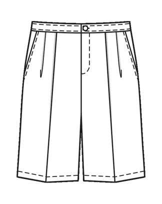 Short en gabardine n°122 | Burda Style 07/26 | Patron PDF