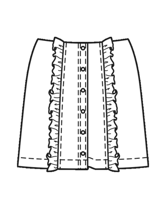 Cotton Jeans mini skirt  128 | Burda Style best of Burda Easy 03/19 | PDF Pattern