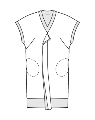 Sukienka nr 129 | krepa satynowa | Burda Style 07/26 best of Burda Style 03/15 | Wykrój PDF